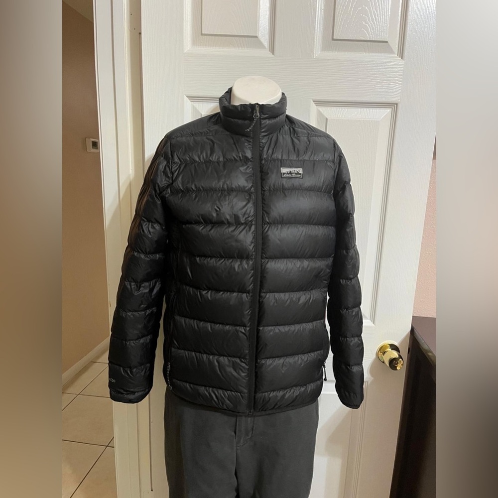 Eddie Bauer Men's Classic Black Puffer Jacket